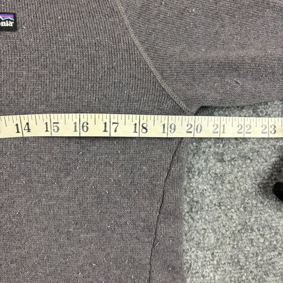 PATAGONIA Women’s Grey/Black Better Sweater 1/4 Zip Fleece Pullover size: Large - Picture 8 of 9